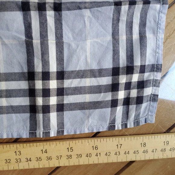 Vintage Burberry Handkerchief Purse TiePocket Square Cotton AUTHENTIC Certified - Picture 5 of 5